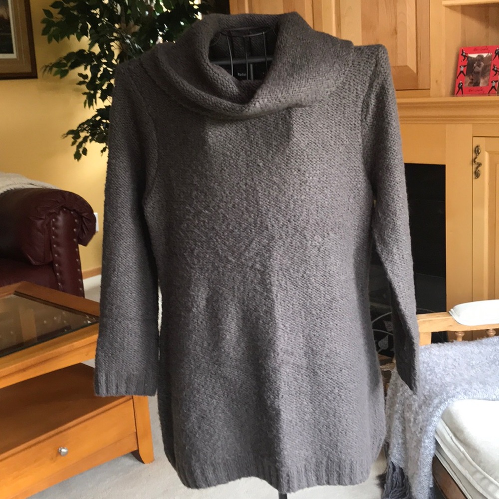 Relativity Gray Thick Knit Long Sweater